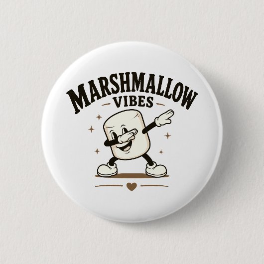 Marshmallow sfeer ronde button 5,7 cm (Voorkant)