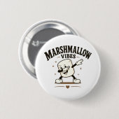 Marshmallow sfeer ronde button 5,7 cm (Voorkant /achterkant)