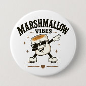 Marshmallow sfeer ronde button 7,6 cm (Voorkant)