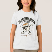 Marshmallow sfeer Tri-Blend shirt (Voorkant)
