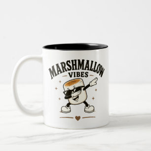 Marshmallow sfeer tweekleurige koffiemok