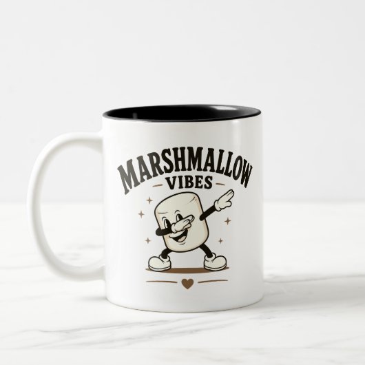 Marshmallow sfeer tweekleurige koffiemok (Links)
