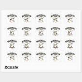 Marshmallow sfeer vierkante sticker (Vel)