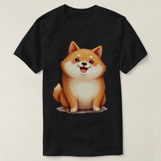 Marshmallow Shiba T-shirt (Design voorkant)