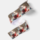 Marshmallow Sneeuwman In Warme Chocolade Satijnen Lint (Achterkant)