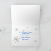 Marshmallow (Snowman) uit ons allemaal met Kerstmi Feestdagen Kaart (Binnen)