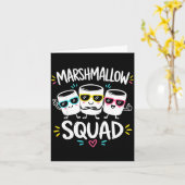 Marshmallow squad familie kampvuur kaart (Gele Bloem)
