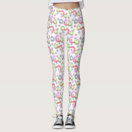 Marshmallow Star Kawaii Pastel Legging