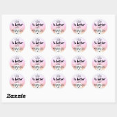 Marshmallow-sticker Ronde Sticker (Vel)