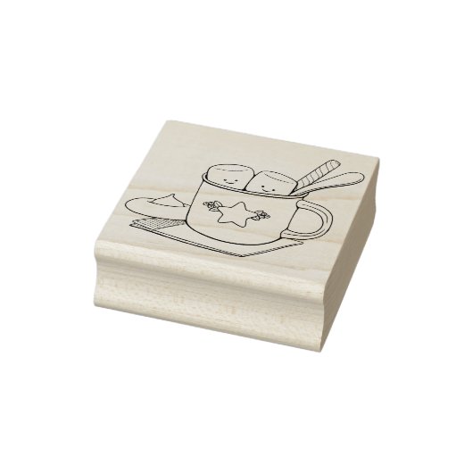 Marshmallow Sweeties Hot Chocolate Rubberstempel (Stempel)