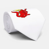 Marshmallow Toasting Dragon Stropdas (Opgerold)