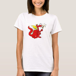 Marshmallow Toasting Dragon T-shirt