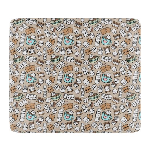 Marshmallow traktaties snijplank (Voorkant)