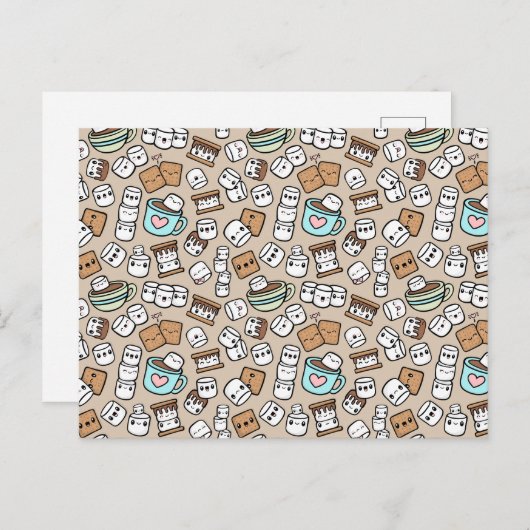 Marshmallow Tres Briefkaart (Voorkant / Achterkant)