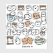 Marshmallow Tres Vinyl Sticker (Vel)