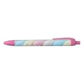 Marshmallow Twist Pastel Snoep - Gepersonaliseerd Zwarte Inkt Pen (Bovenkant)
