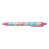 Marshmallow Twist Pastel Snoep - Gepersonaliseerd Zwarte Inkt Pen (Bodem)