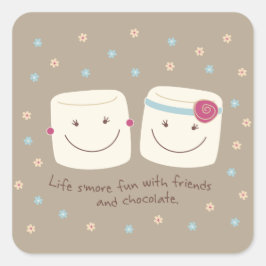 Marshmallow Vrienden en Chocolade Stickers