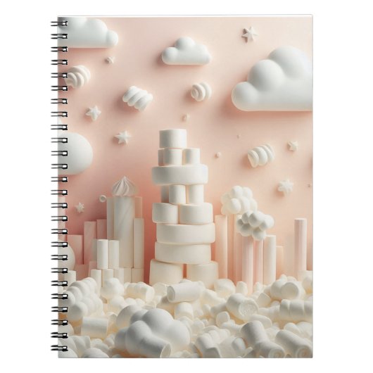 marshmallow wereld notitieboek (Voorkant)