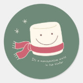 Marshmallow World Kerst stickers (Voorkant)