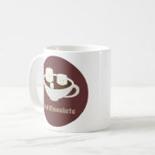 Marshmallows in Hot Chocolate Mok met woorden (Voorkant links)