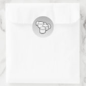 Marshmallows Klassieke Ronde Sticker (Tas)