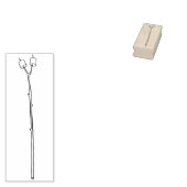 Marshmallows op een Stick Rubber Stamp Rubberstempel (Gestempeld)