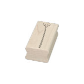 Marshmallows op een Stick Rubber Stamp Rubberstempel (Stempel)