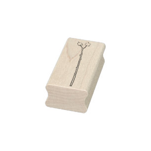 Marshmallows op een Stick Rubber Stamp Rubberstempel