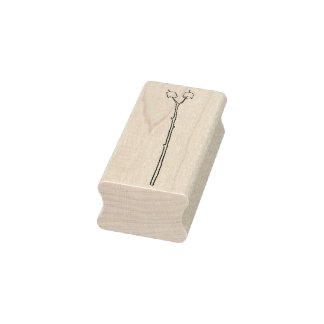 Marshmallows op een Stick Rubber Stamp Rubberstempel