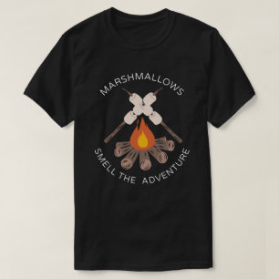 Marshmallows op het kampvuur t-shirt