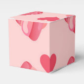 Marshmallows Pink Hearts Snoep Valentijnsdag Bedankdoosjes (Voorkant Zijde)