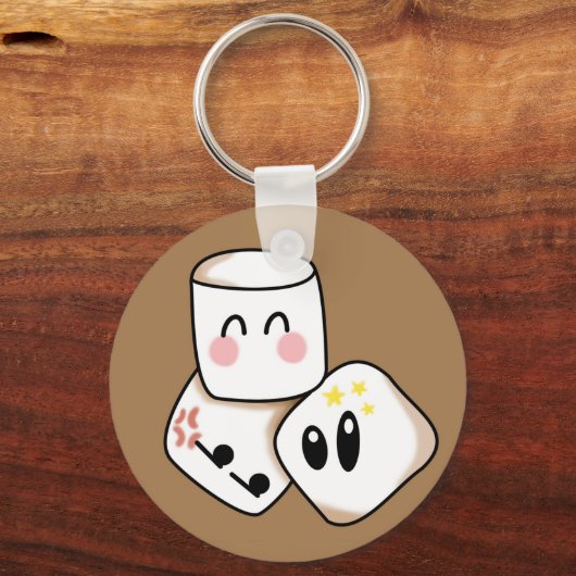 Marshmallows Sleutelhanger (Voorkant)
