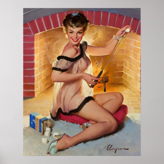 Marshmellow Pin Up Poster (Voorkant)