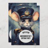 Marshmousetail Stoomtech Dier Aangepaste naam Kaart (Voorkant / Achterkant)