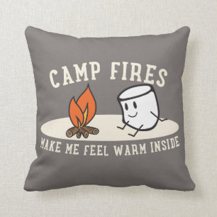 Marshups Camp Fire Pillow 16x16" Kussen