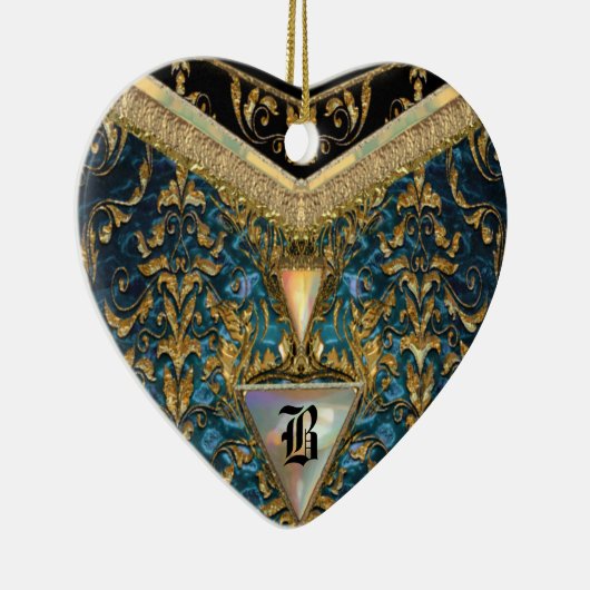 Marshwell Cordell Victoriaans Monogram Keramisch Ornament (Rechts)