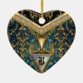 Marshwell Cordell Victoriaans Monogram Keramisch Ornament (Voorkant)