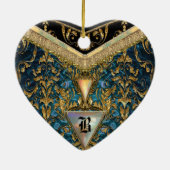 Marshwell Cordell Victoriaans Monogram Keramisch Ornament (Achterkant)