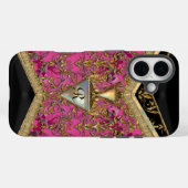 Marshwell Victoriaans monogram Case-Mate iPhone Case (Achterkant (horizontaal))