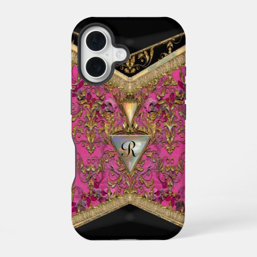 Marshwell Victoriaans monogram iPhone 16 Hoesje (Achterkant)