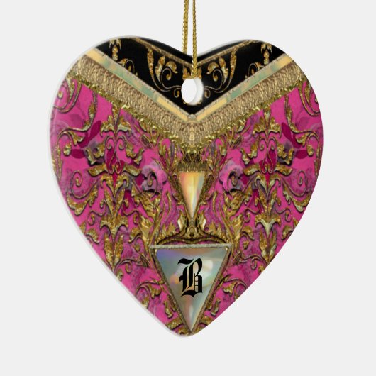 Marshwell Victoriaans Monogram Keramisch Ornament (Rechts)