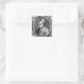 Marsilio Ficino Vierkante Sticker (Tas)