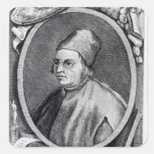 Marsilio Ficino Vierkante Sticker