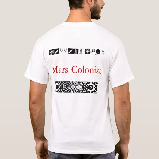 marskolonist t-shirt (Achterkant)