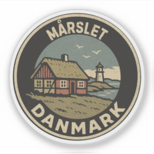 Mårslet, Denemarken Danmark Sticker