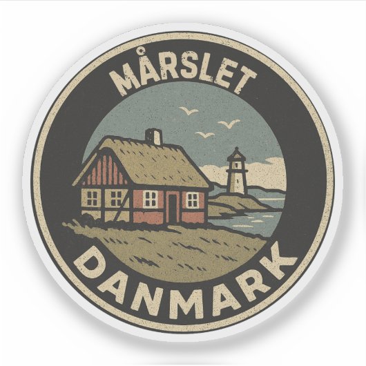 Mårslet, Denemarken Danmark  Sticker (Voorkant)