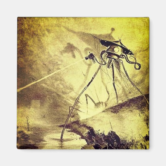 Marsmannetjes ontladen Heat-Rays Magneet (Voorkant)