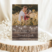 Marson Jar Rustic Wood Wedding Save The Date