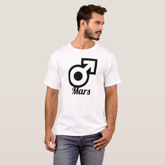 Marssymbool T-shirt (Voorkant volledig)